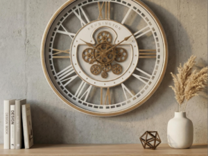 Heart Kensington gear wall clock