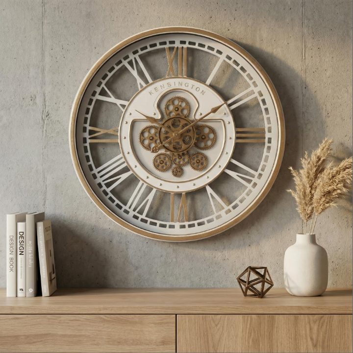 Heart Kensington gear wall clock