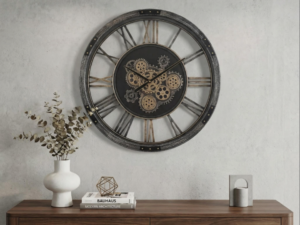 Industrial Revolution Moving gear wall clock