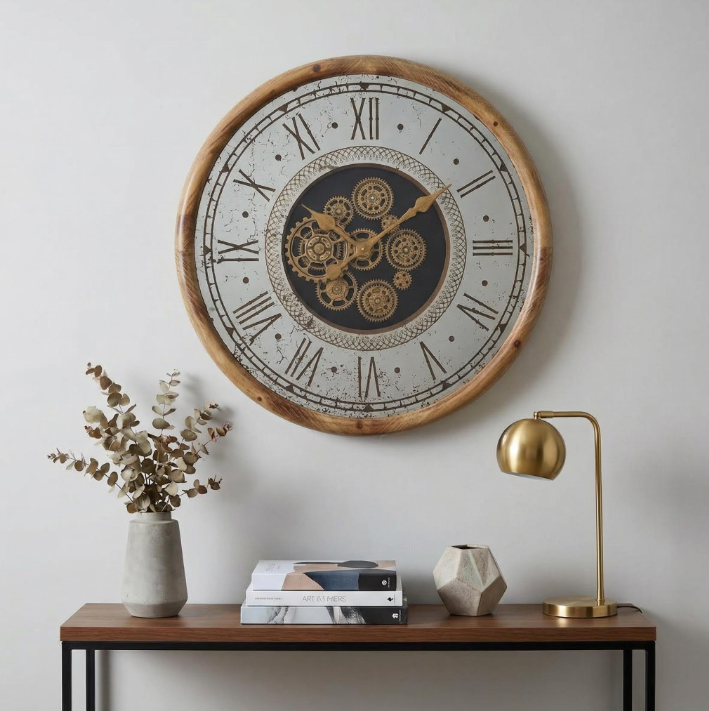 The industrial Mirror Skeleton clock