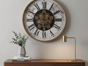 The Timekeeper's Moving gear wall clock