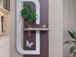 Abstract silver & Brown Butterfly sandstone Art