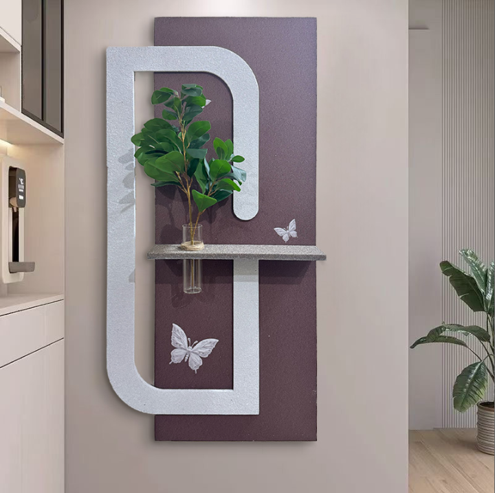 Abstract silver & Brown Butterfly sandstone Art